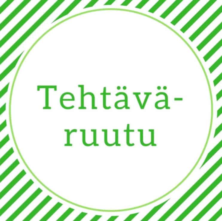 Kuva, jossa lukee tehtäväruutu.